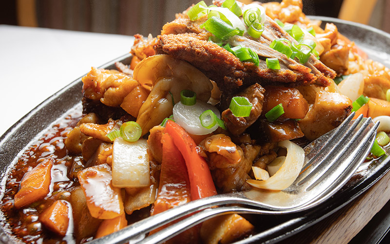 Chinesisches Essen: Dschingis-Khan Platte